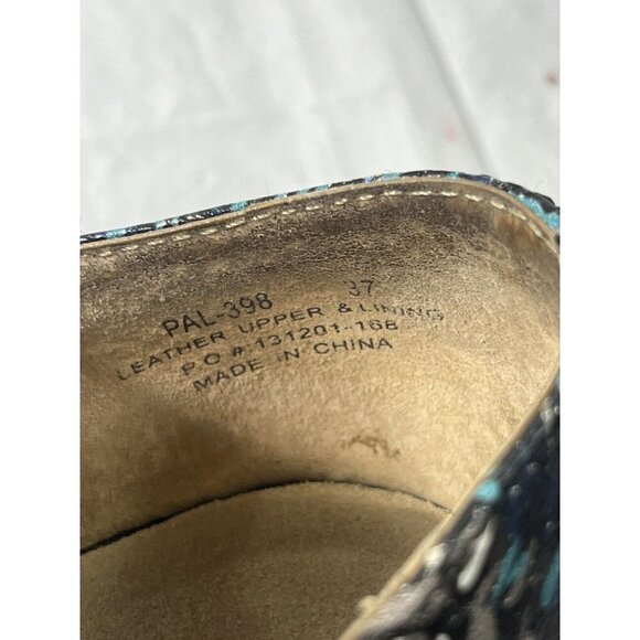 Alegria Paloma Blue Collage Clogs size 7 - Picture 13 of 15